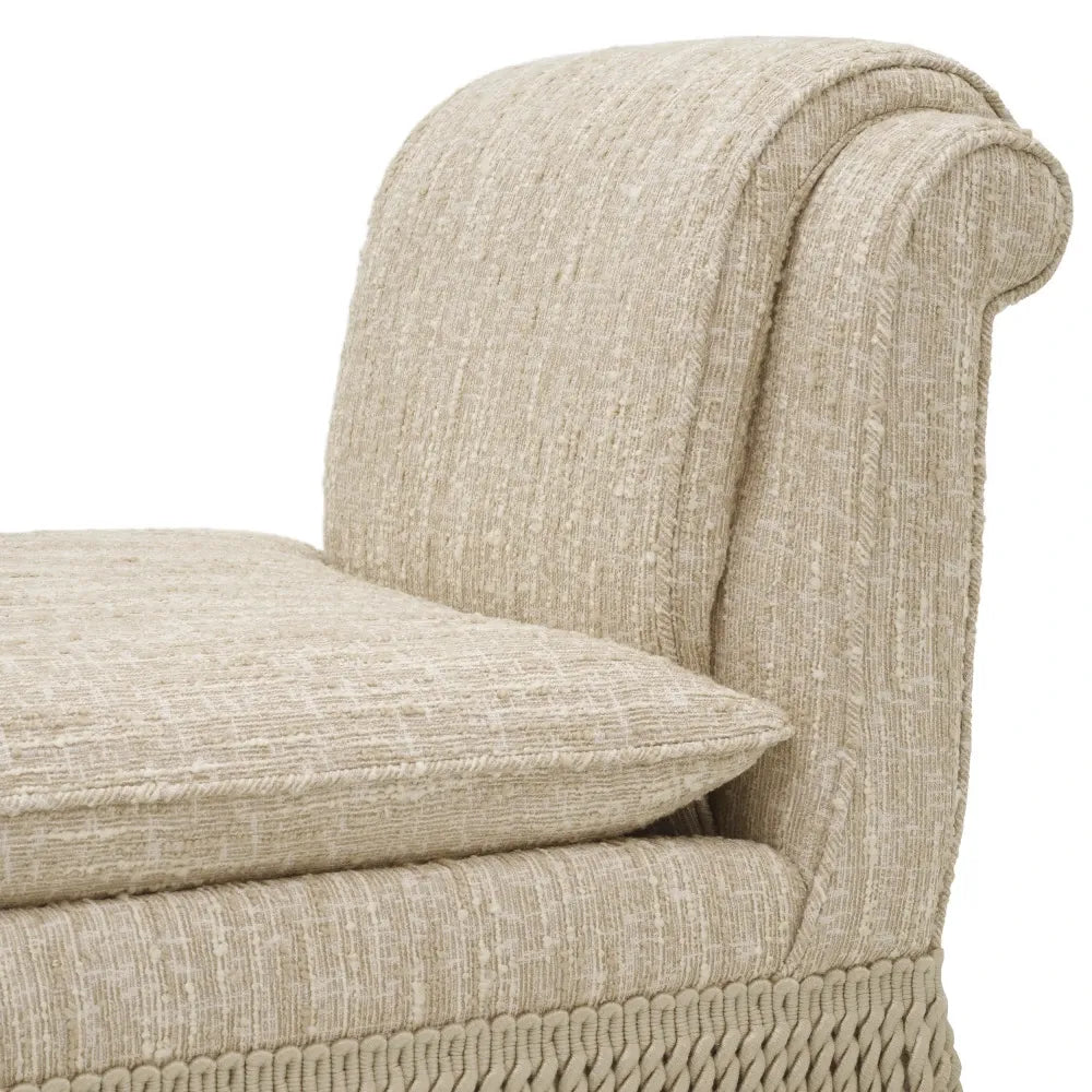 Fotoliu tapitat cu Stofa boucle Crem L62xA79xH74cm Fairburn Eichholtz