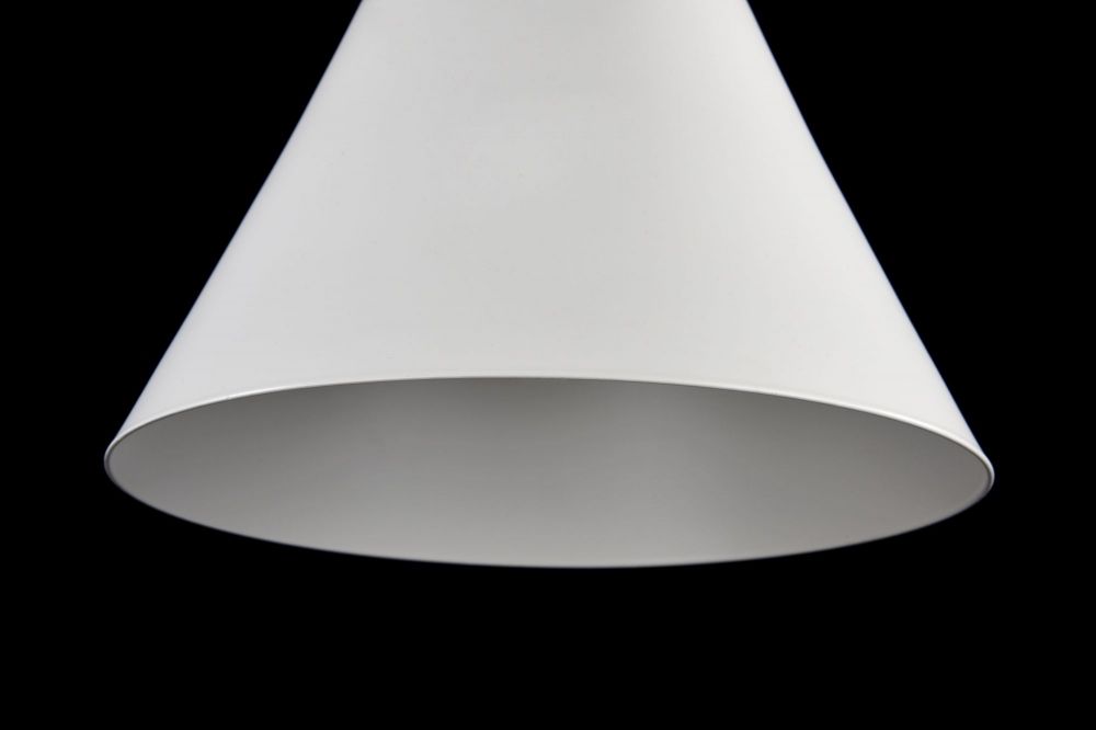 Pendul cu inaltime reglabila din Metal Alb D22xH140cm Bicones