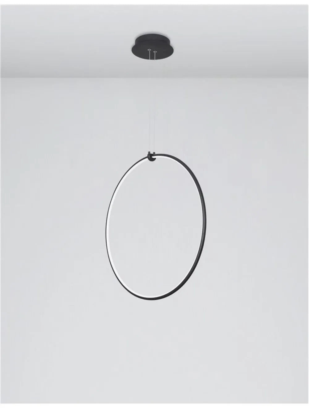 Pendul din Aluminiu Negru H120xL68cm IP20 27W 1603lm 3000k RING