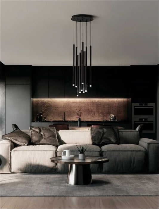 Candelabru din Aluminiu Negru H72xL40.5cm IP20 69W 4223lm 3000k DANDIA