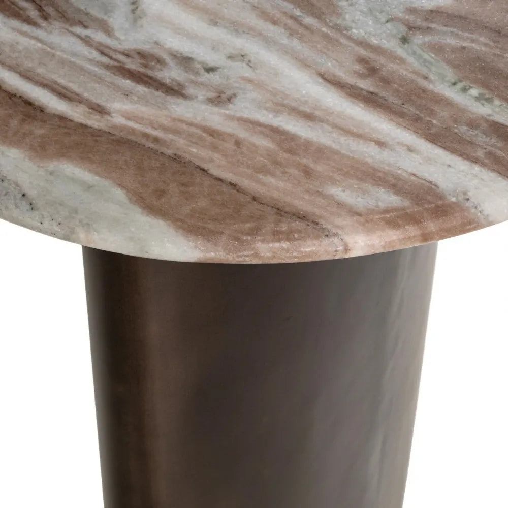 Birou din MDF/Metal Maro si Marmura Multicolor L160xH75cm Brando Richmond interiors