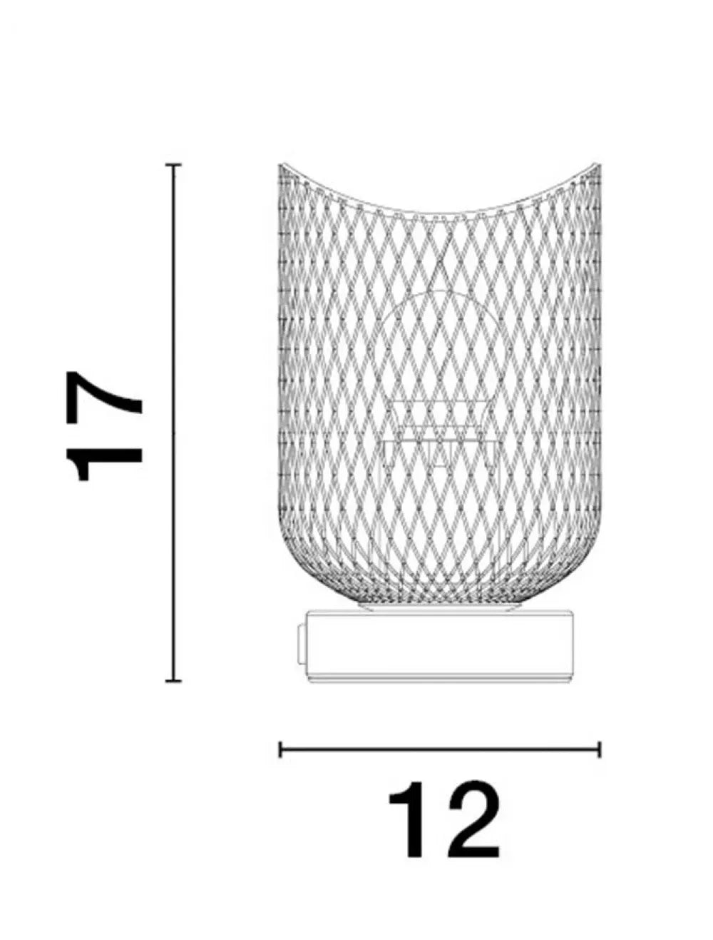 Veioza structura din Metal si Lemn Alb si abajur din Metal Alb H17xL12cm IP20 LYRON