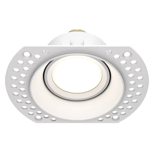 Spot incastrat rotund din Aluminiu Alb H4xL12cm IP 20 GU10 50W Dot