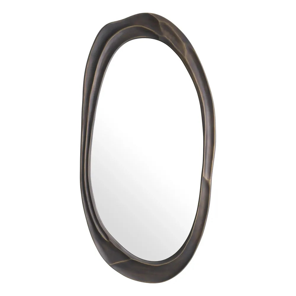 Oglinda cu rama din Metal/MDF Bronz L71xH142cm Karma L Eichholtz