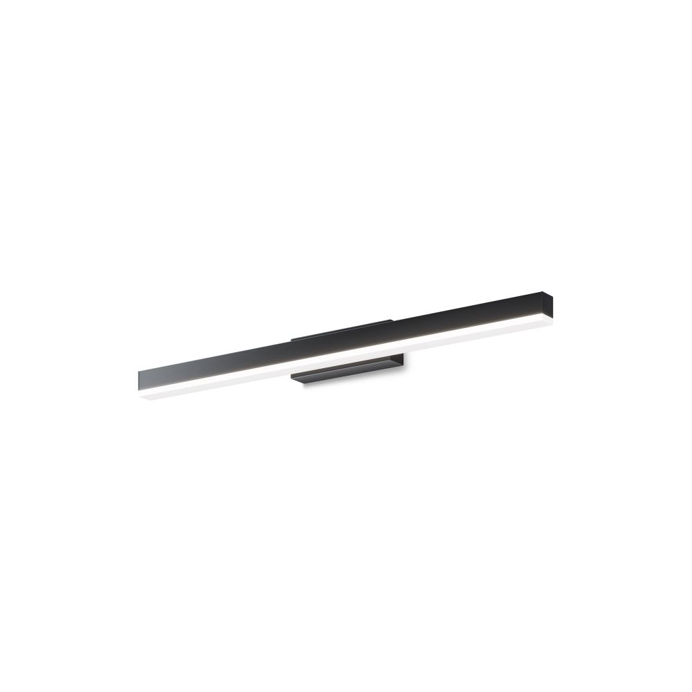 Aplica de perete Metal si Plastic Negru/Transparent L6xH5cm Fichte