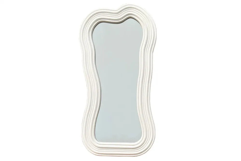 Oglinda cu rama din Poliuretan/MDF Alb H100xL52cm Alice Ii