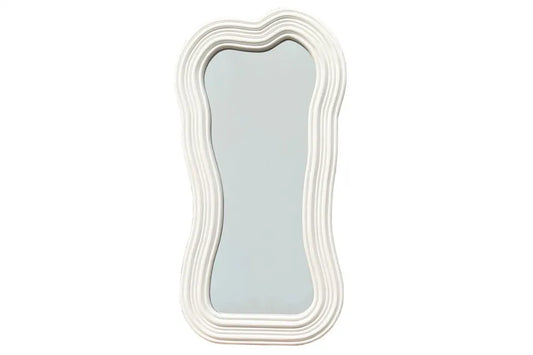 Oglinda cu rama din Poliuretan/MDF Alb H100xL52cm Alice Ii
