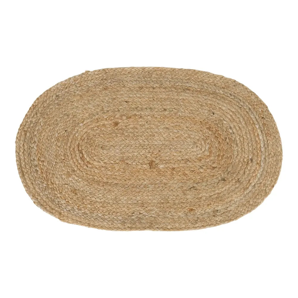 Covor oval din Iuta Maro 80x50cm Bombay