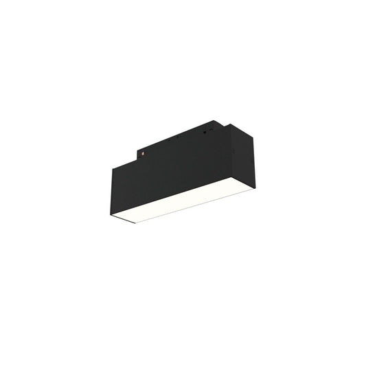 Spot Dreptunghiular pentru sina magnetica din Aluminiu Negru BASIS L15xH7cm 350lm