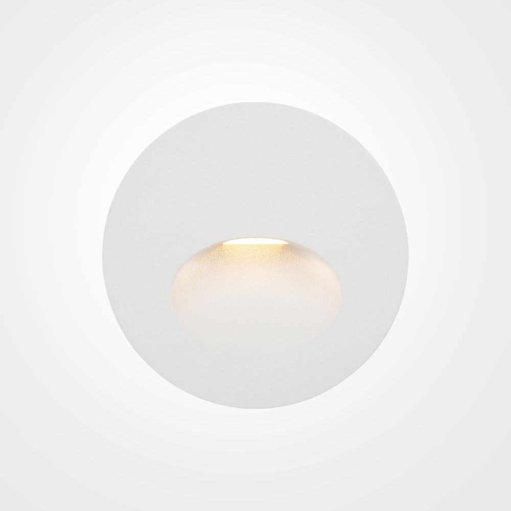 Spot incastrat pentru iluminat scari din Aluminiu Alb 3W 60lm 3000k D7xH7cm Bil