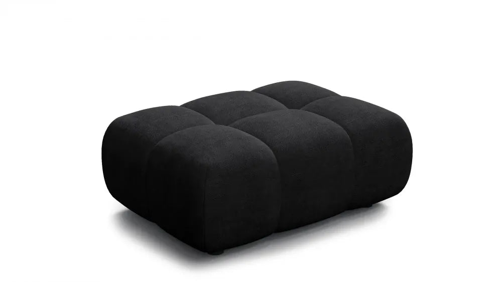 Taburet tapitat cu material pet friendly Alias negru L71x100cm