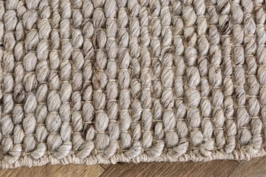 Covor din Lana/Poliester Gri L240cm Wool
