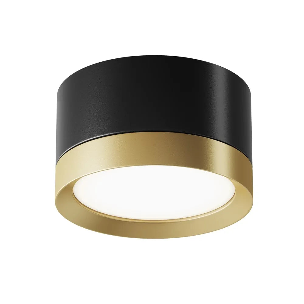 Spot aplicabil din Aluminiu Negru/Auriu H5xD8.5cm IP 20 GX53 15W Hoop