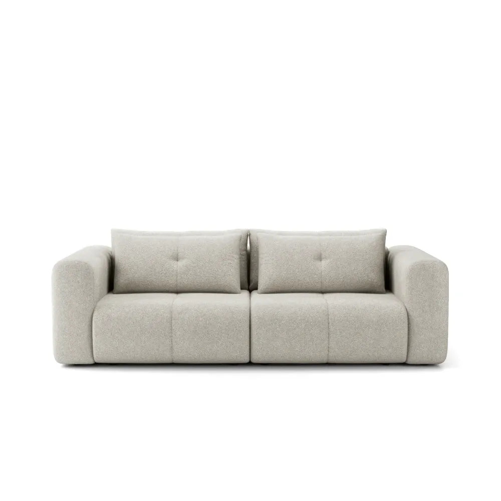 Canapea extensibila tapitata cu stofa Bej L260xH92cm Mossa