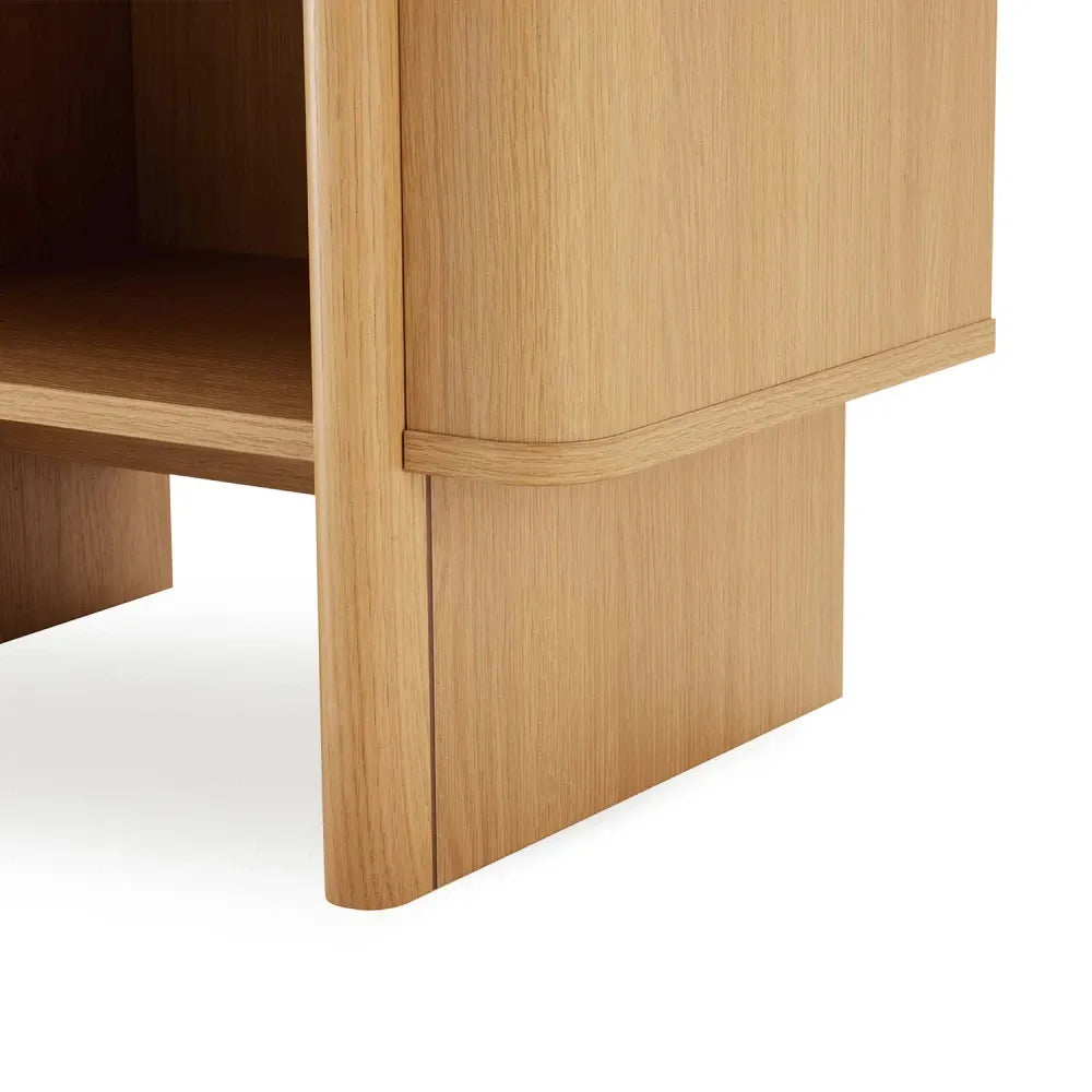 Noptiera cu sertar Sidney de culoare natural L60xH60cm