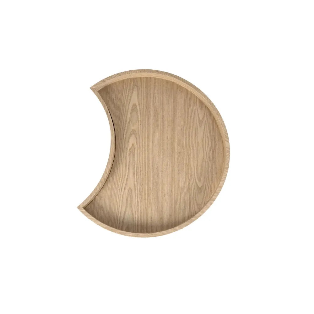 Noptiera rotunda cu 2 sertare Jordan de culoare stejar L52xH51cm