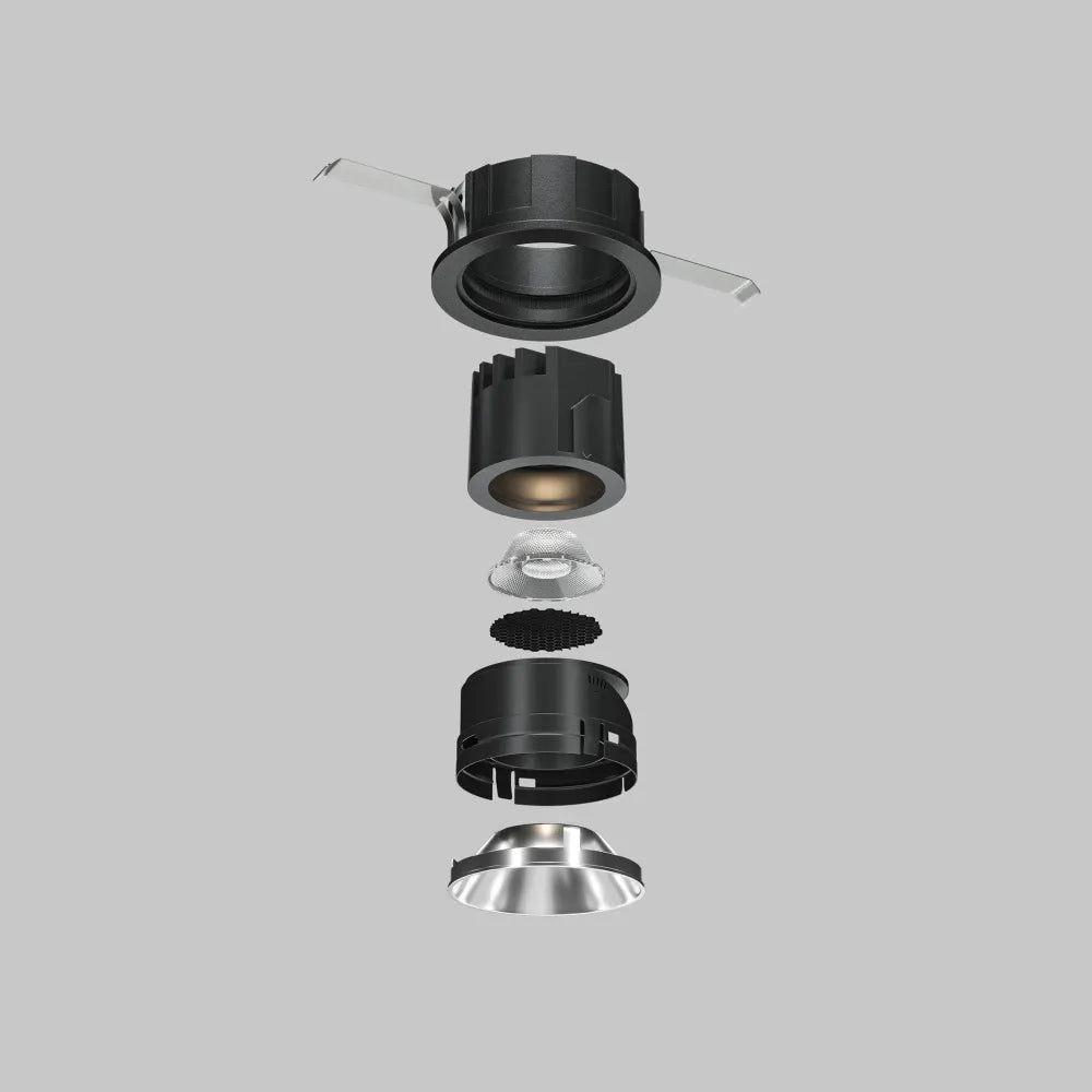 Filtru de lumină anti-orbire HoneyComb ⌀26mm pentru spot Wise din Aluminiu Negru