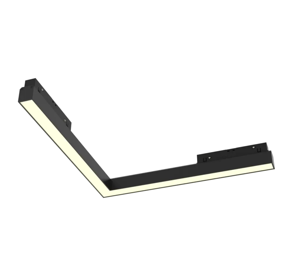 Spot dimabil pentru sina Exility incastrata din Aluminiu Negru H4xL30cm IP 20 24W 1280lm 3000-6000k Basis