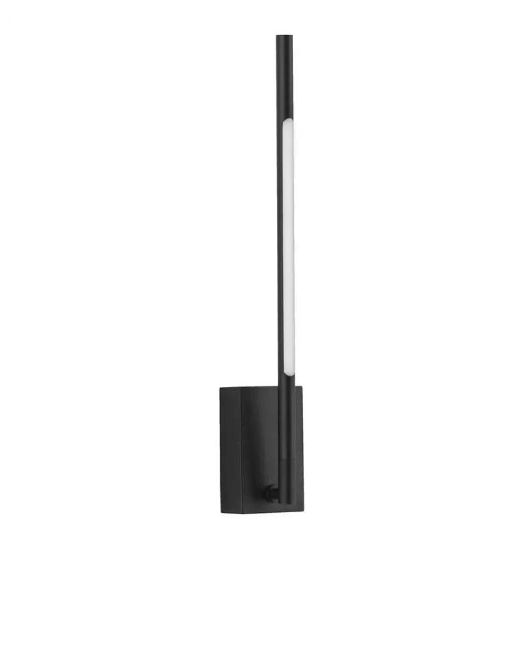 Aplica de perete structura din Metal Negru si abajur din Acrilic Alb H37xL6cm IP20 6W 426lm 3000k RACCIO