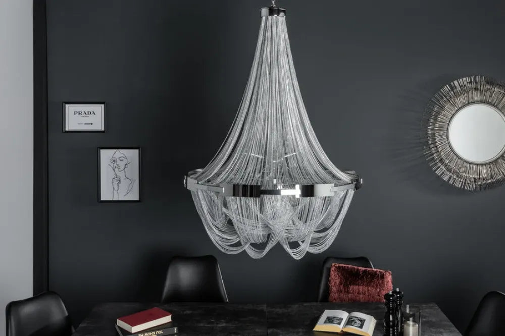 Candelabru din Metal Argintiu D50xH70cm ROYAL