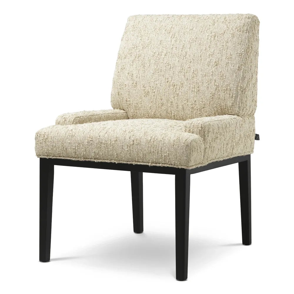 Scaun tapitat cu Stofa Crem L64xA70xH91cm Bromley Eichholtz