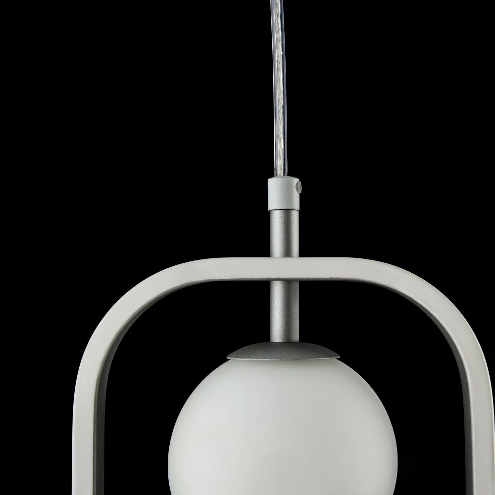 Pendul cu inaltime reglabila din Sticla Alb L18x5xH120cm Avola