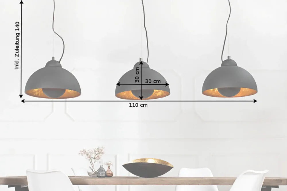 Lustra din Metal Negru/Auriu L110xH140cm STUDIO