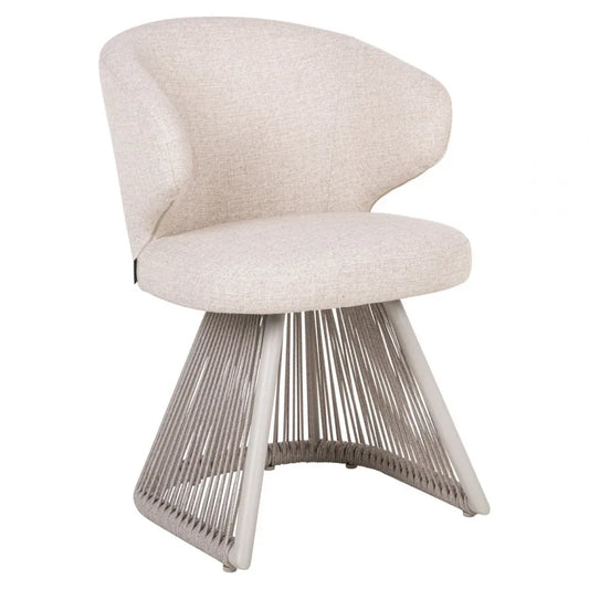 Scaun de exterior din Stofa Bej si Metal Bej L58xH81.5cm Nuba Richmond interiors