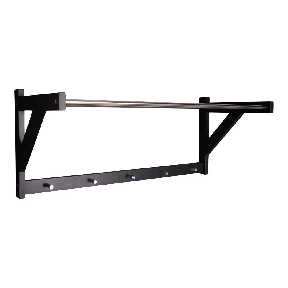 Cuier de perete din Lemn/Metal Negru/Argintiu L32xH34cm Padova