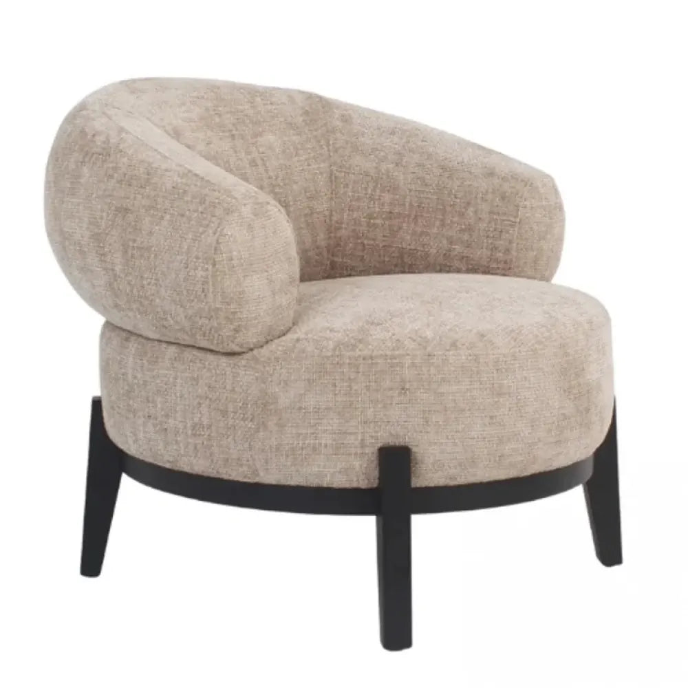 Fotoliu tapitat cu Stofa Bej H75xA84.5xL88cm Montana Richmond interiors