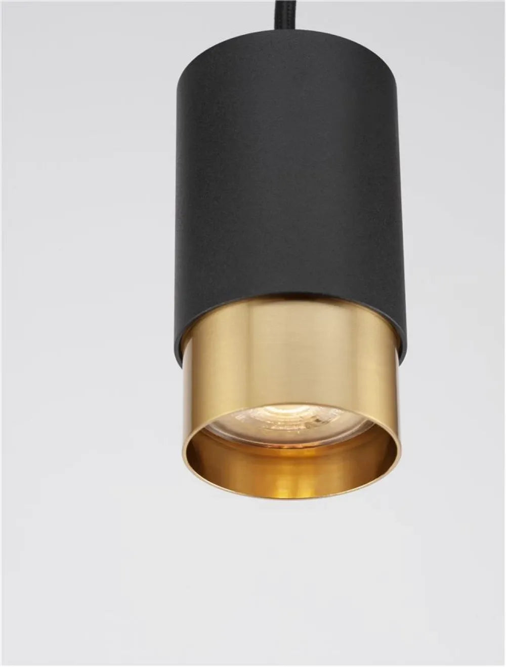 Pendul din Aluminiu Negru/Auriu H160.8xL5.9cm IP20 PONGO