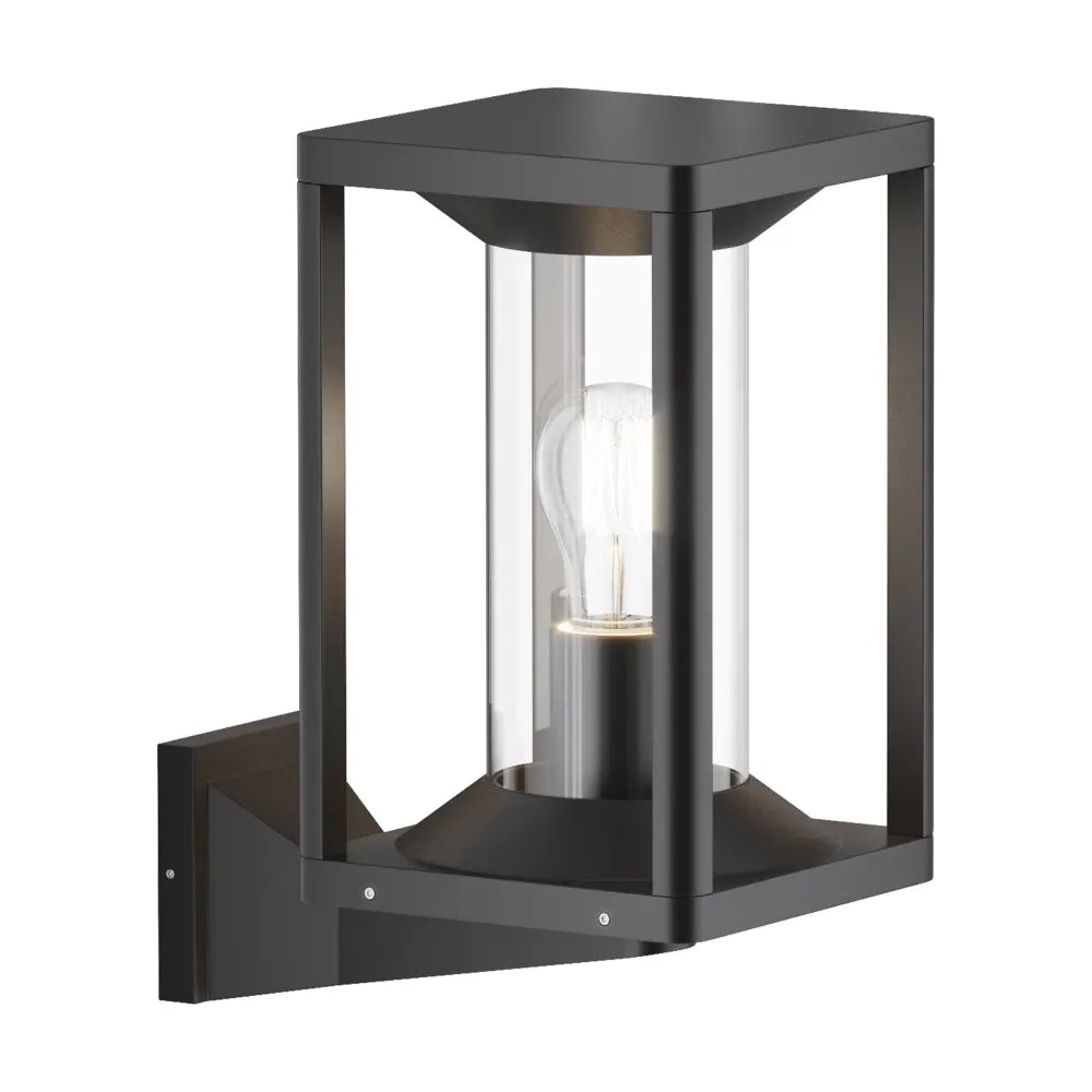 Aplica perete din Aluminiu/Plastic Gri grafit H27.6xL21.5cm Cell