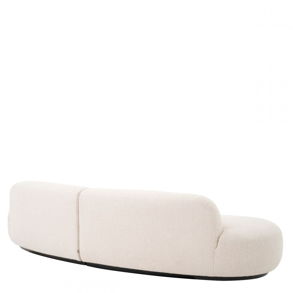Canapea fixa Bjorn S Eichholtz tapitata cu Stofa Boucle Crem L305cm