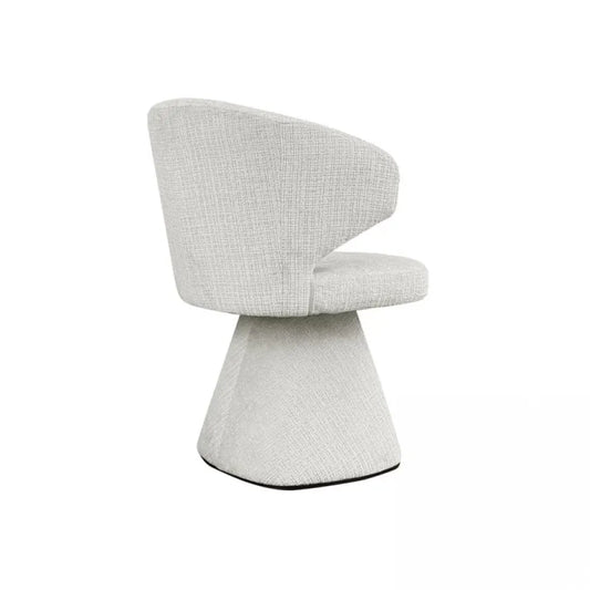 Scaun tapitat cu Chenille ignifug Bej cu picioare din Metal Negru H82xL60xA61cm Gatsbi Richmond Interiors