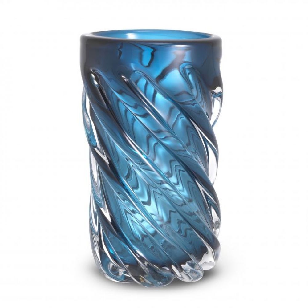 Vaza decorativa din Sticla Albastru D20xH36cm Angelito