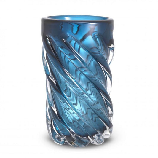 Vaza decorativa din Sticla Albastru D20xH36cm Angelito