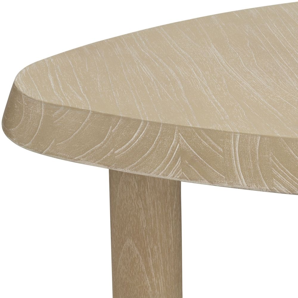 Masuta de cafea Asimetrica din Lemn de mindi Bej L63xH25cm Briel S