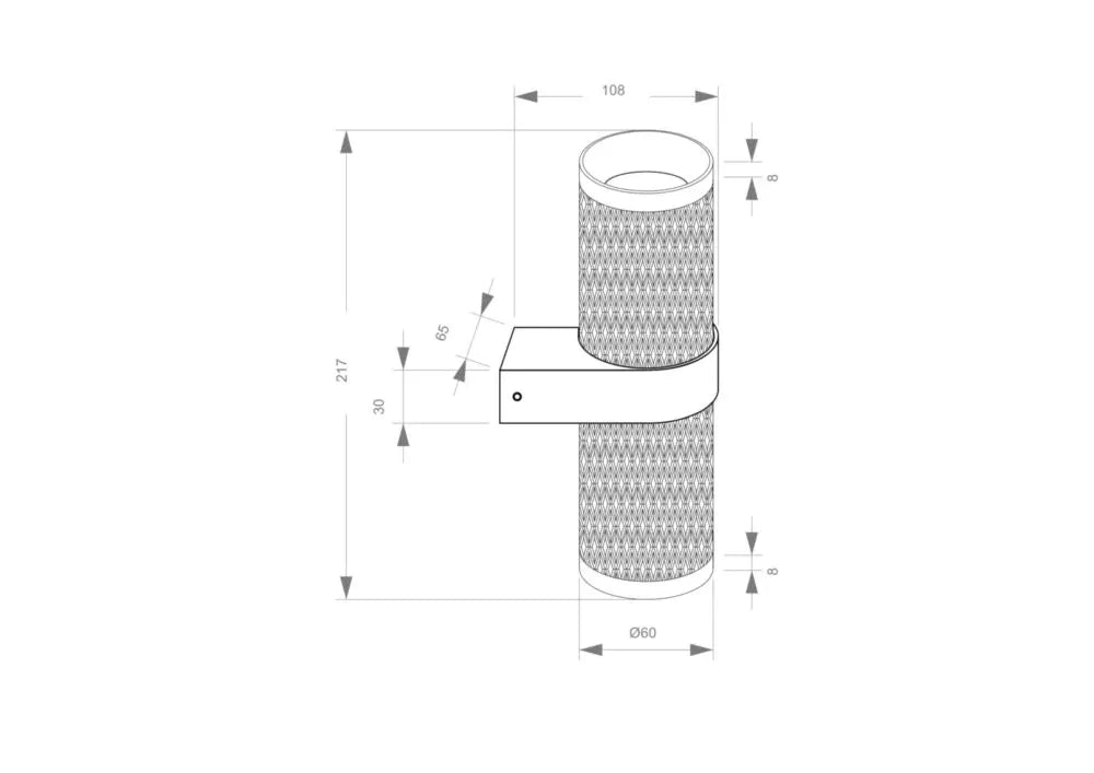 Aplica de perete din Aluminiu Negru H22xL11cm IP 20 GU10 7W Focus Design