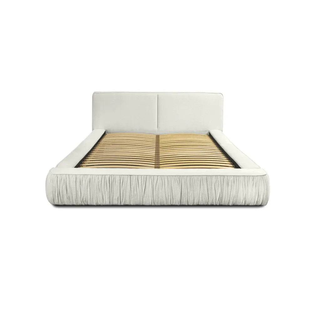 Pat 140x200cm tapitat cu Chenille Crem Naomi
