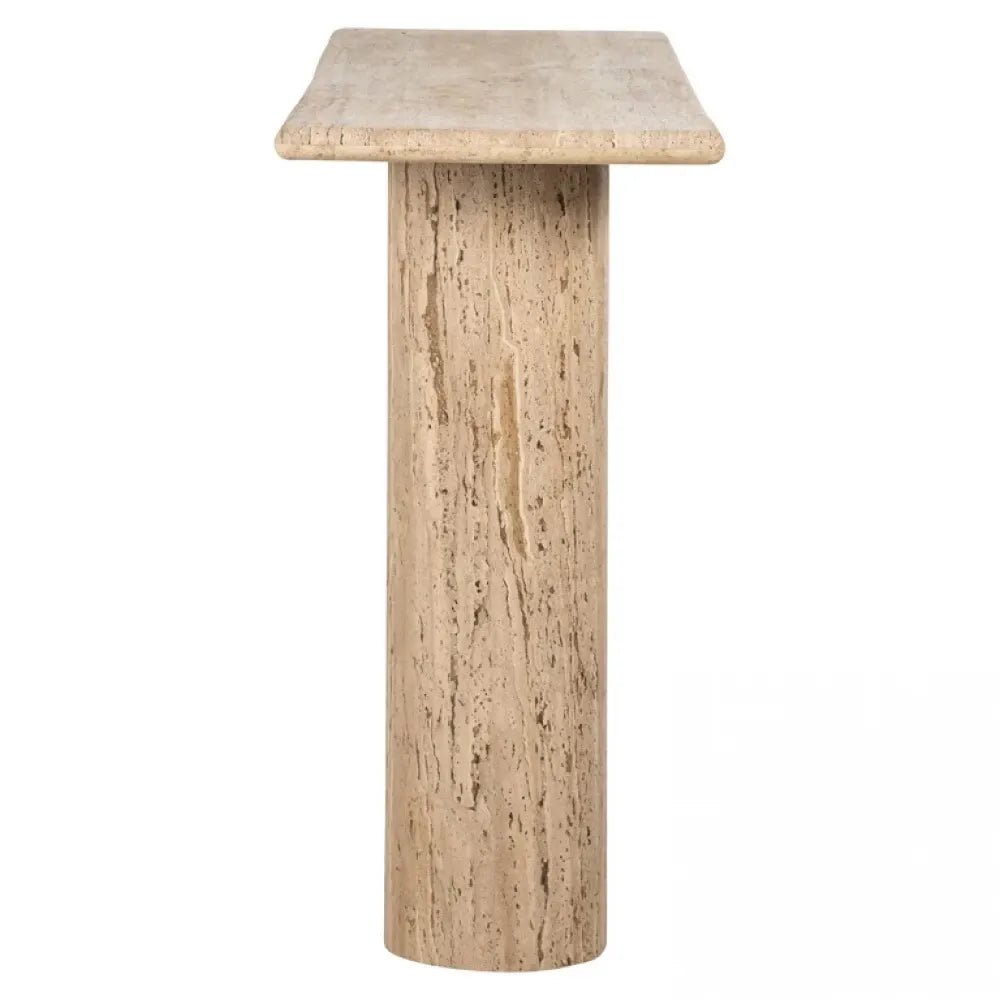 Consola din Travertin Bej L140xH78cm Hampton Richmond Interiors