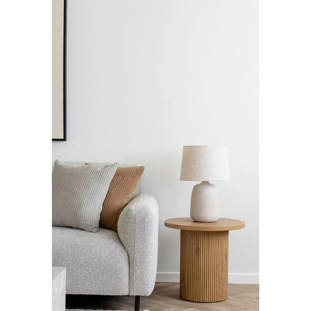 Coltar orientare stanga cu picioare din Metal Negru tapitat cu Stofa boucle Gri L265xH78cm Salvador