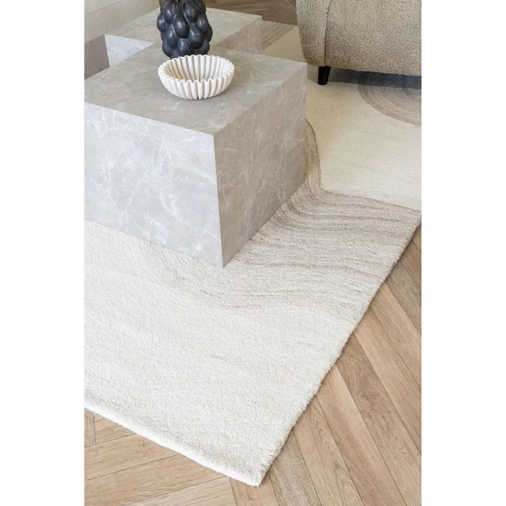 Covor din Lana Ivory/Bej 300x200cm Surat