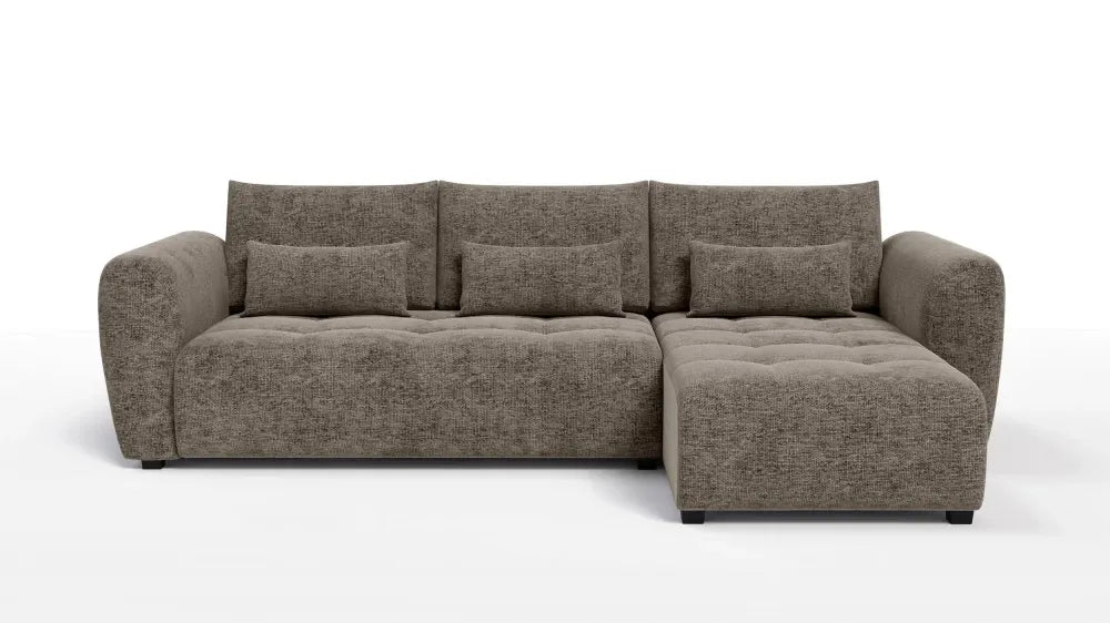 Coltar in forma de L tapitat cu Chenille Maro Sajma 03 L293x171cm Trezzo
