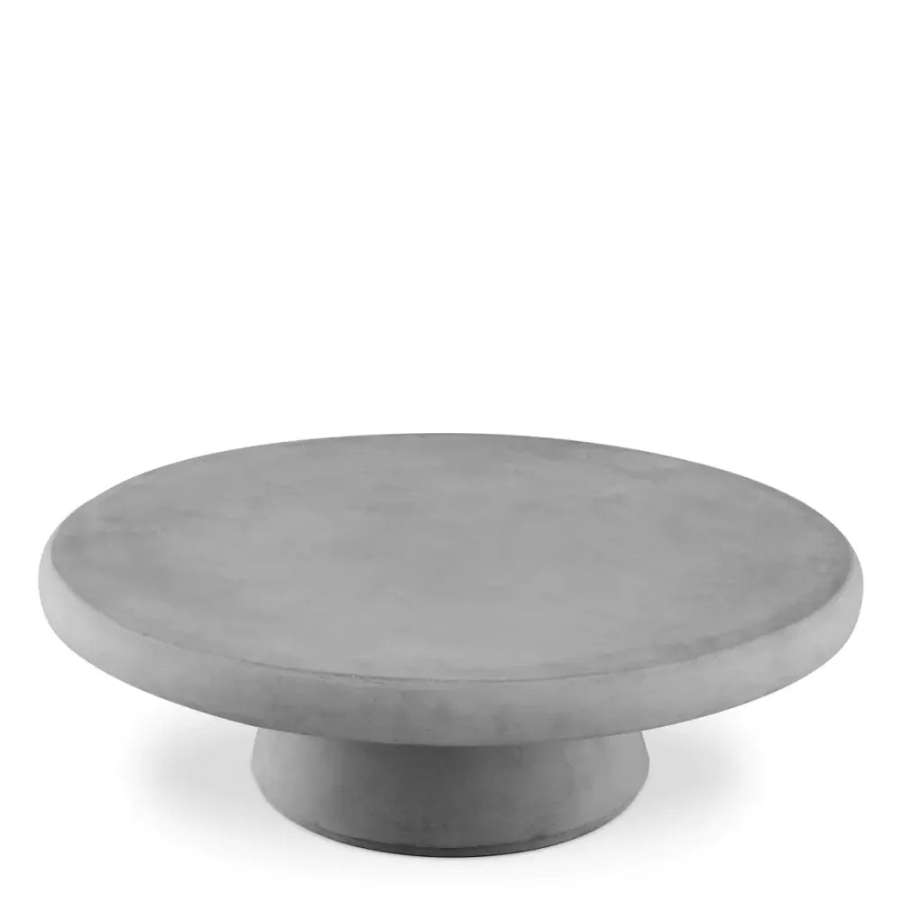 Masuta de cafea pentru exterior din Beton armat cu fibra de sticla Gri H32xD100cm Cleon Eichholtz