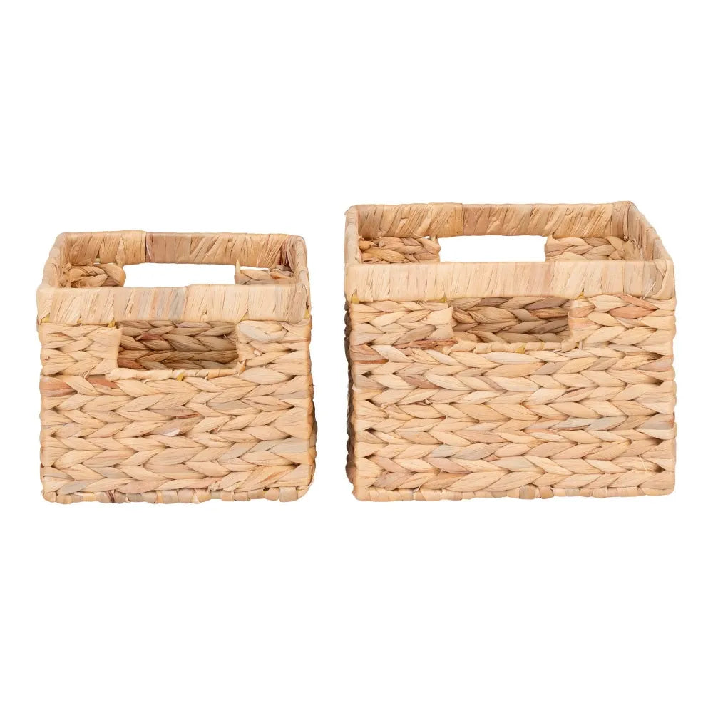 Set 2 cosuri depozitare impletite natural Maro H16/18xL30/35cm Passo