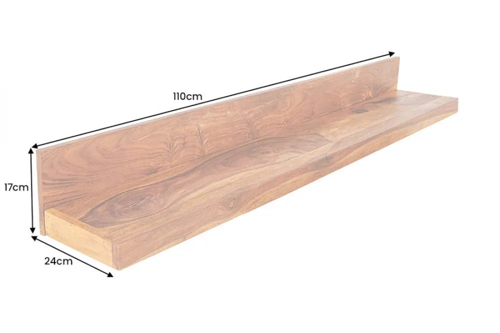 Polita din Lemn de sheesham Maro L110xH17cm MAKASSAR