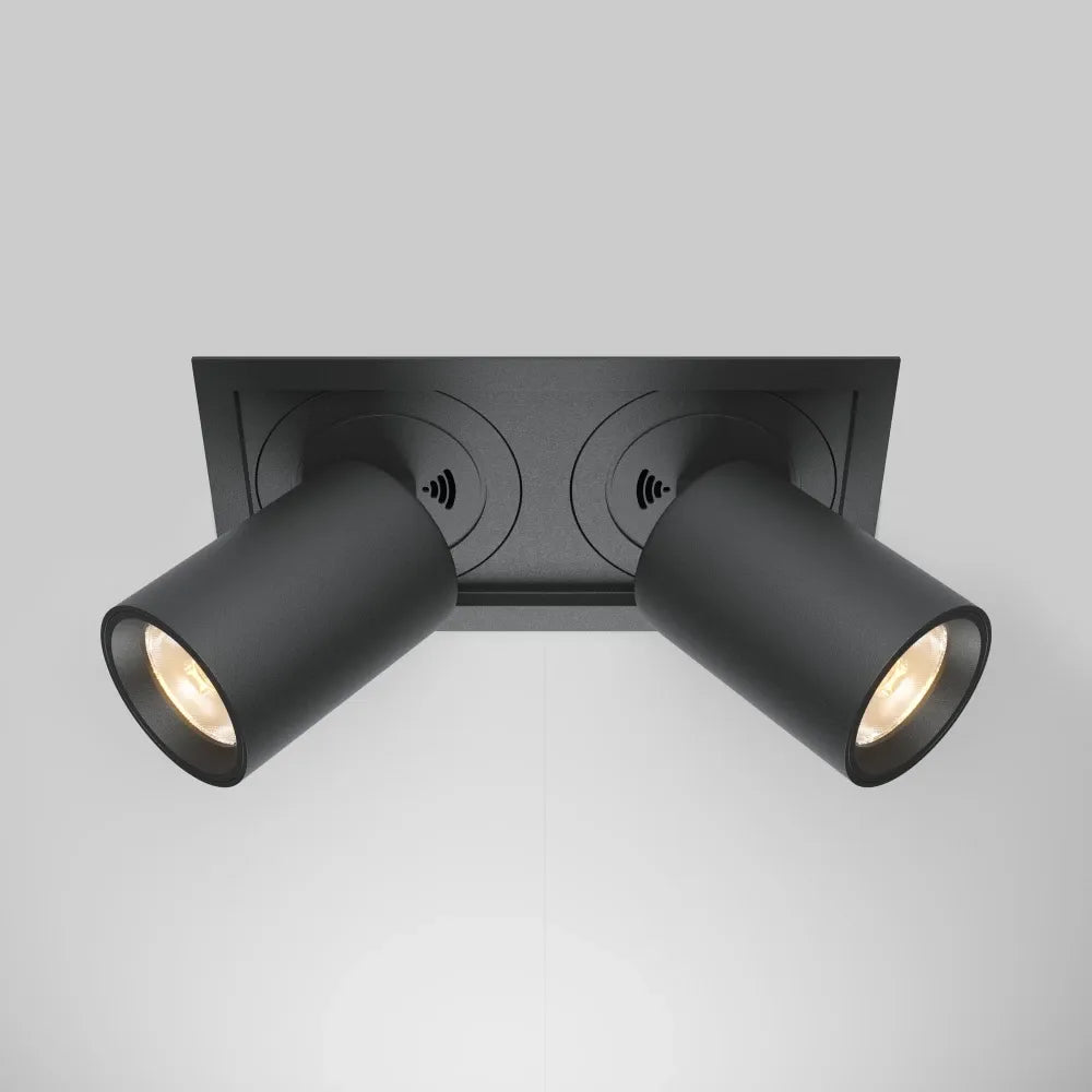 Spot incastrat din Aluminiu/plastic Negru H9.7xLcm Hidden