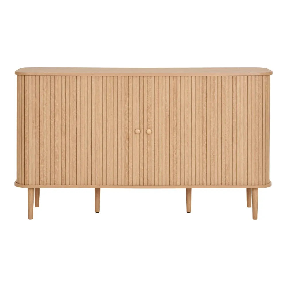 Comoda din MDF Maro si Lemn de pin Maro L140xH79cm Nikko