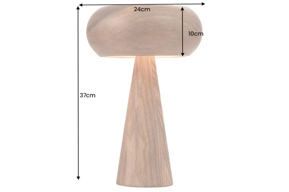 Veioza din Lemn de salcam Maro D24xH37cm ALVA