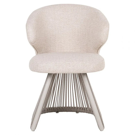 Scaun de exterior din Stofa Bej si Metal Bej L58xH81.5cm Nuba Richmond interiors